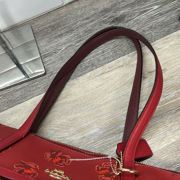 Coach Floral zip top tote - Picture 9 of 9